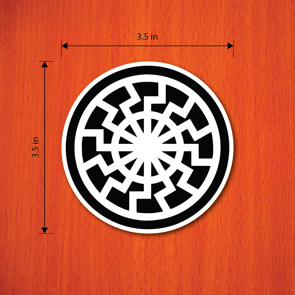 Black Sun Die-Cut Sticker