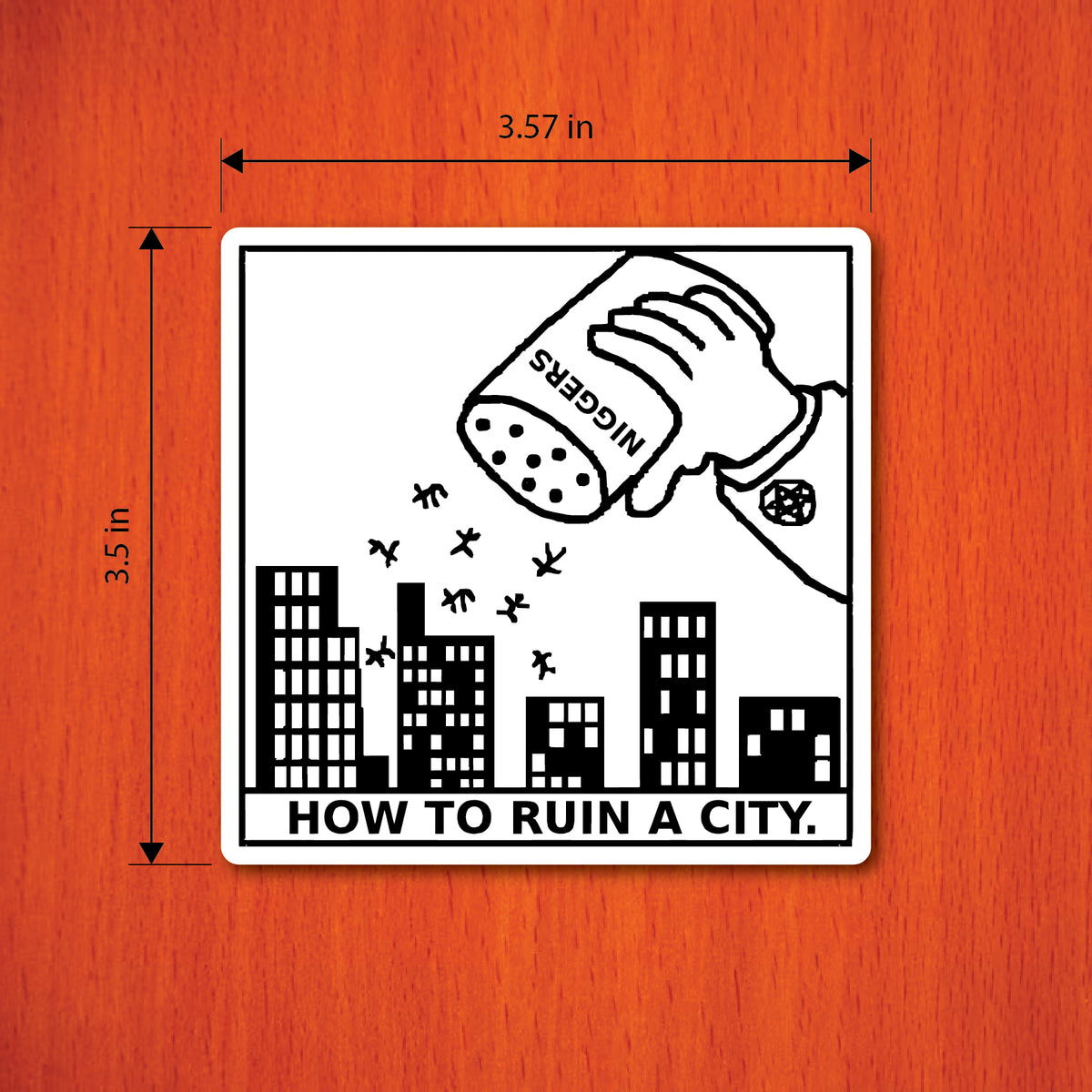 How To Ruin A City Die-Cut Sticker