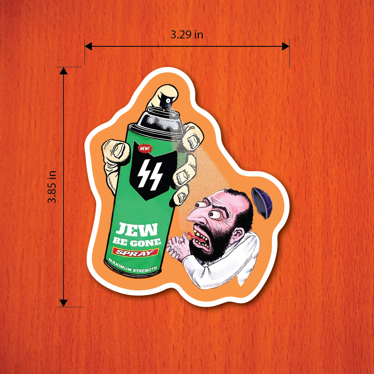 Be Gone Die-Cut Sticker