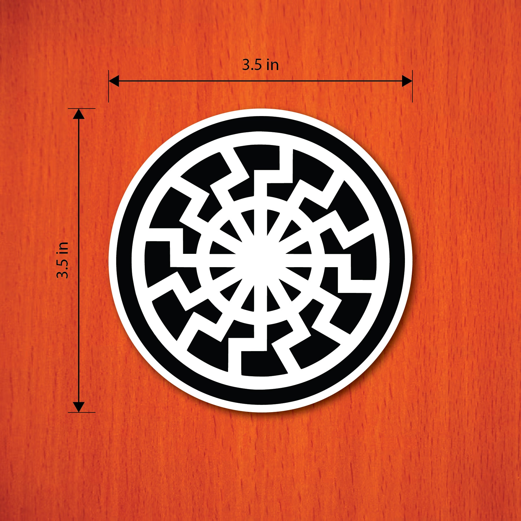 Black Sun Die-Cut Sticker – StickerWaffen